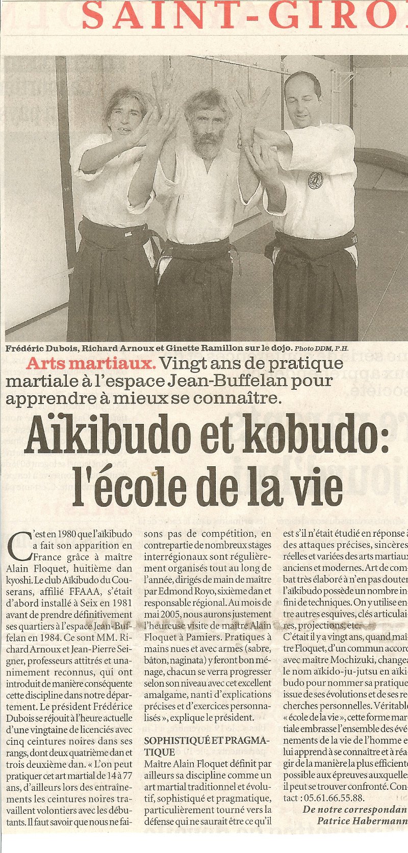 Aïkibudo-Kobudo l'école de la vie